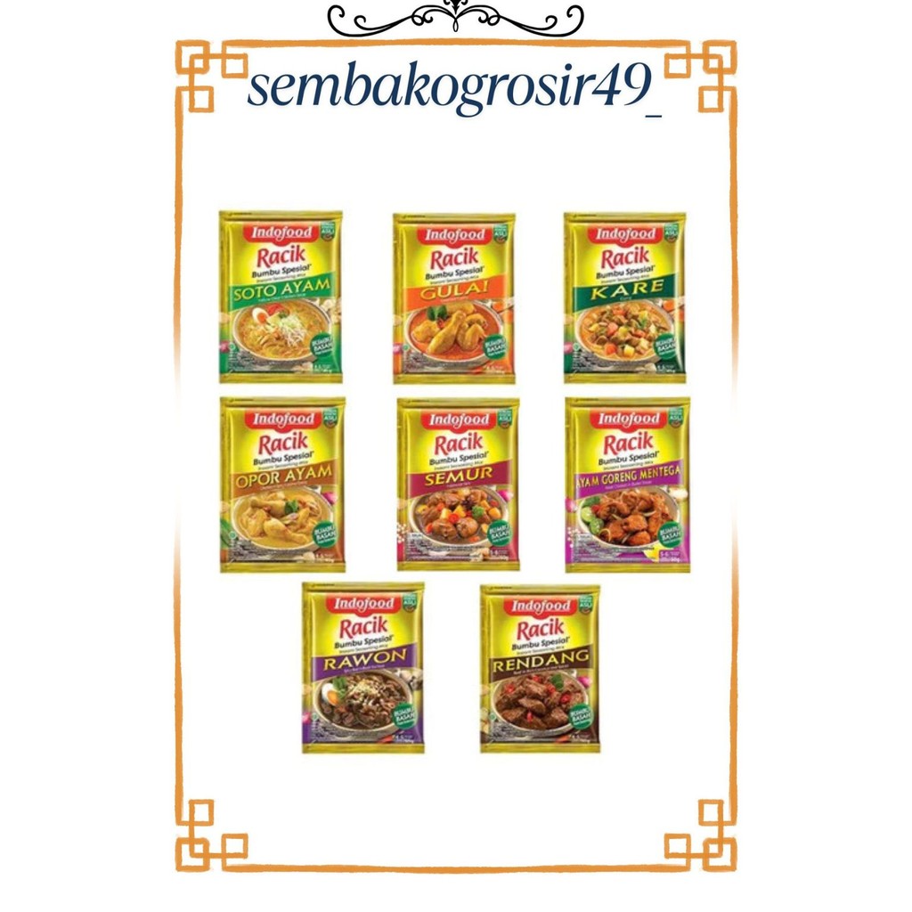

SG49 Indofood Racik Bumbu Spesial Instant Seasoning Mix 50gr Bumbu Basah