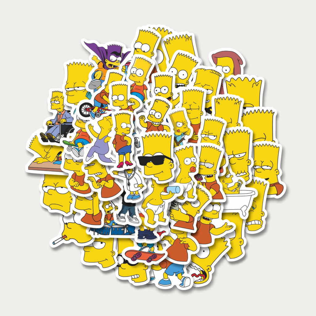 

Sticker Pack Stiker Kartun Bart Simpson | Sticker TUMBLR | Stiker LAPTOP KOPER HELM