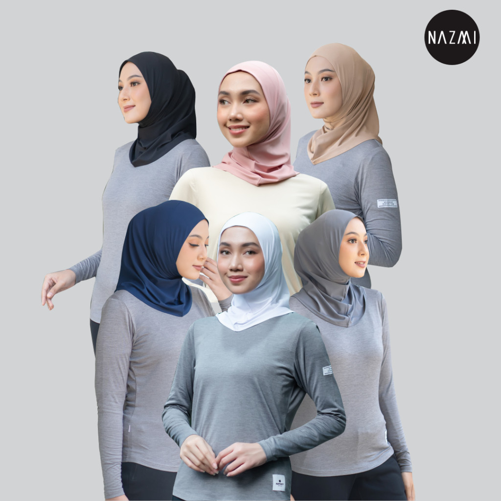 NAZMI - Salwa Hijab | Active wear Hijab Instant Jersey Olahraga