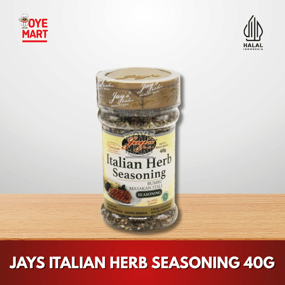 

JAYS ITALIAN HERB SEASONING 40G / BUMBU MASAKAN ITALIA PROMO