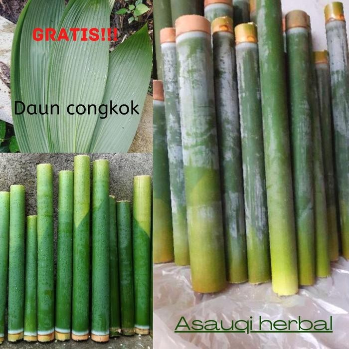 

promo Paket Leumeung Sunda Ruas Bambu Siap Pakai - Nasi Lemang ready