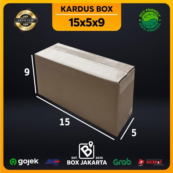 

KARDUS BOX uk 15x5x9 CM Kotak Packaging Corrugated SHEET POLOS