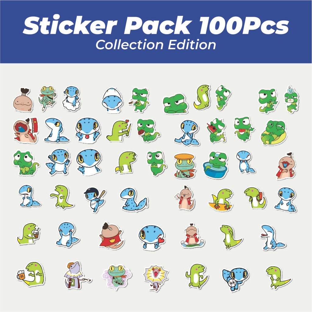 

Hot Stiker Hewan Kadal Lucu Anti Air Stikers Berperekat Waterproof Sticker Decal Buat Motor Helm Buku Journal Koper Casing HP Laptop Botol Minum