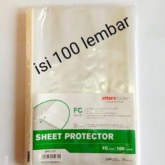 

AHHA SHEET PROTECTOR FOLIO 100 / PLASTIK POCKET INTER X (ISI 100)