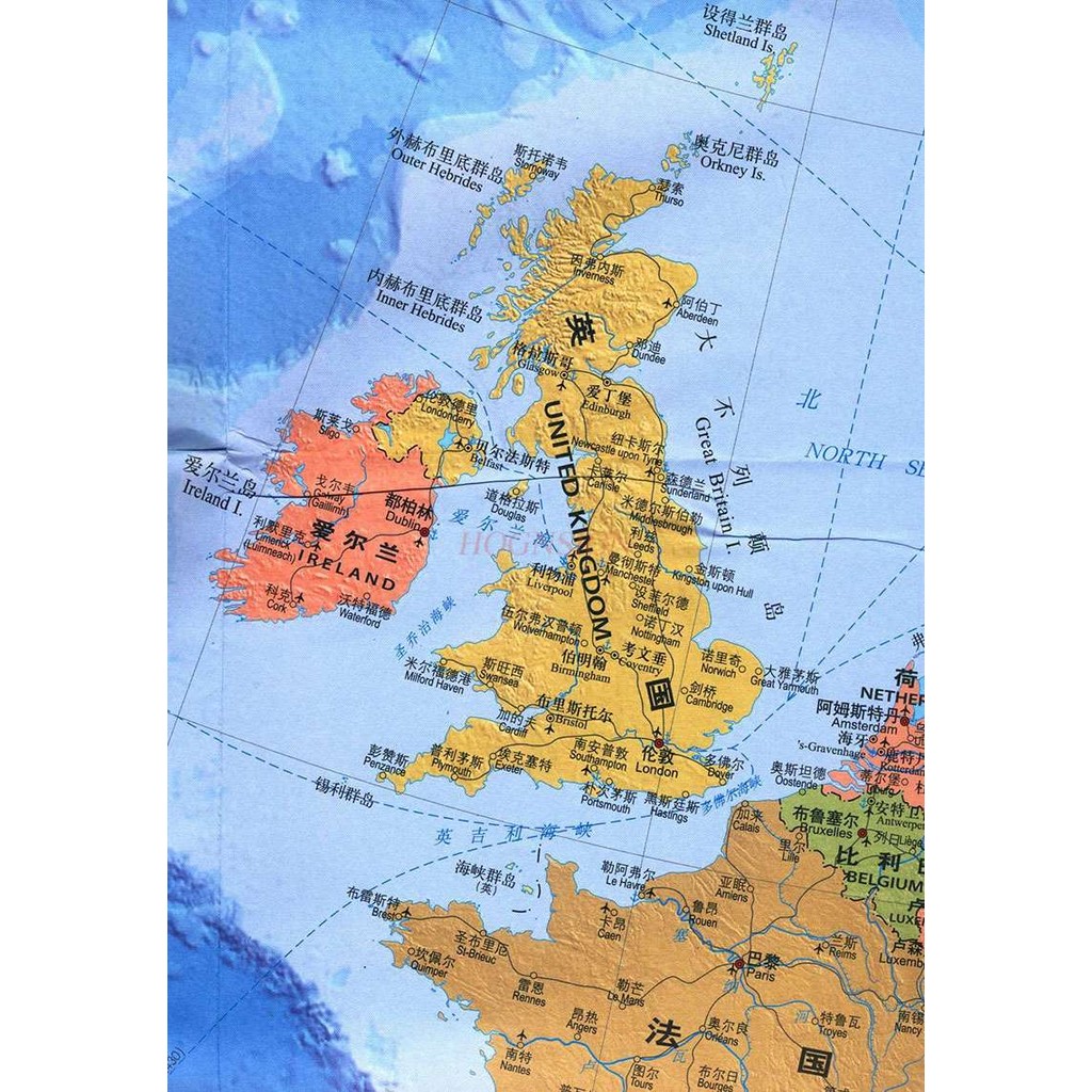 

Europe map Chinese and English map World hot countries map Europe Europe travel map