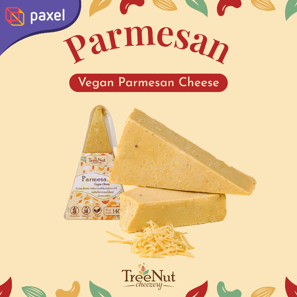 

Keju Vegan Parmesan Gurih & Umami Autentik Plant-Based Cheese Vegetarian Food TreeNut Cheezery
