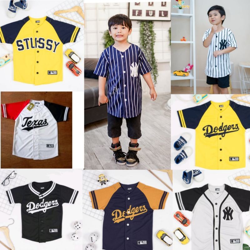 TERLARIS Baju Jersey Anak Base Ball Anak / Basket  Anak bas ball/Grosir Baju Anak/Distro Anak hh98