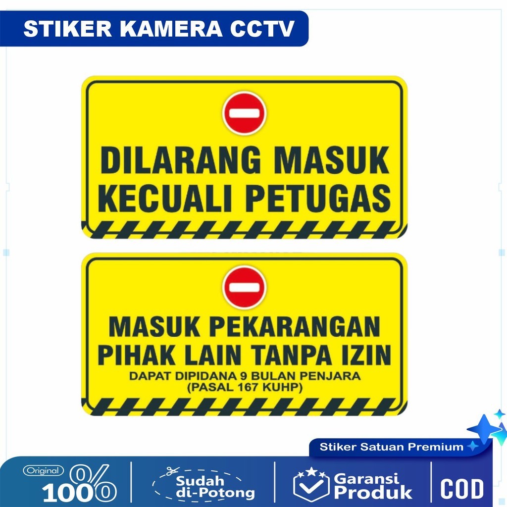 

STIKER PERINGATAN DILARANG MASUK (DIJUAL PER PCS)