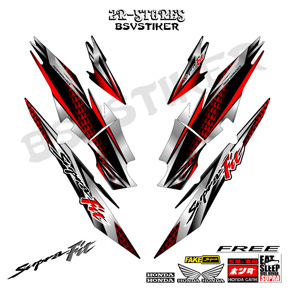 striping supra fit lama / supra fit old grafis (sku9) / honda wave 100 #wave #suprafit