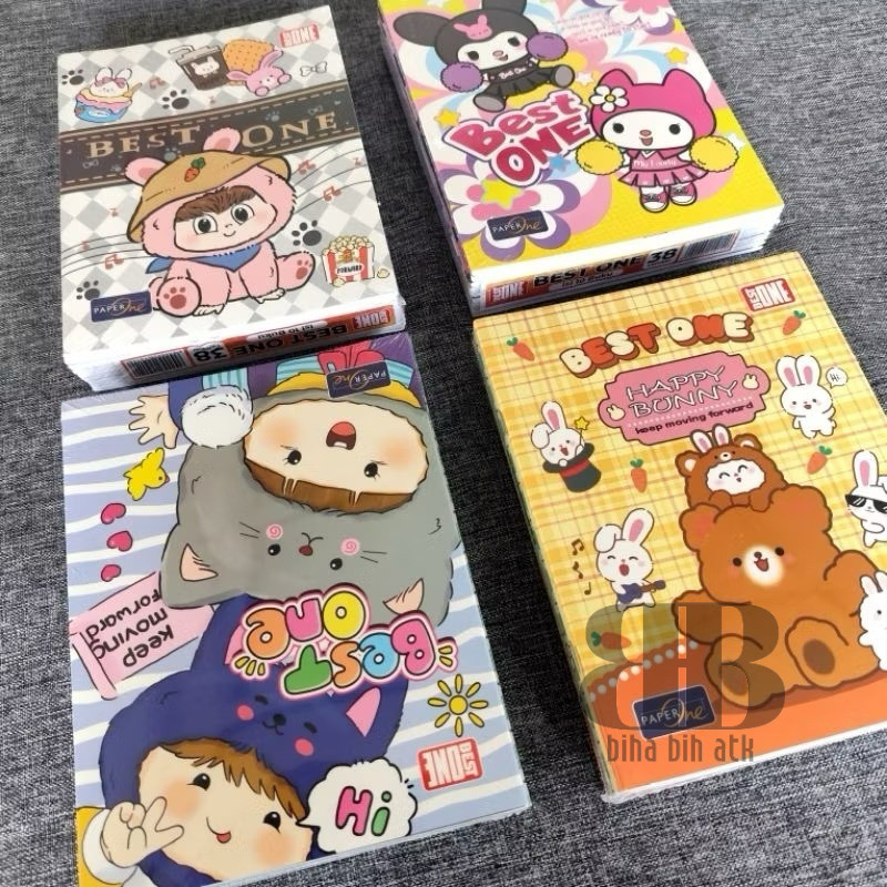 

Buku Tulis 38 Lembar Best One (1 Pack Isi 10 Buku) Kertas Putih Halus Berkualitas