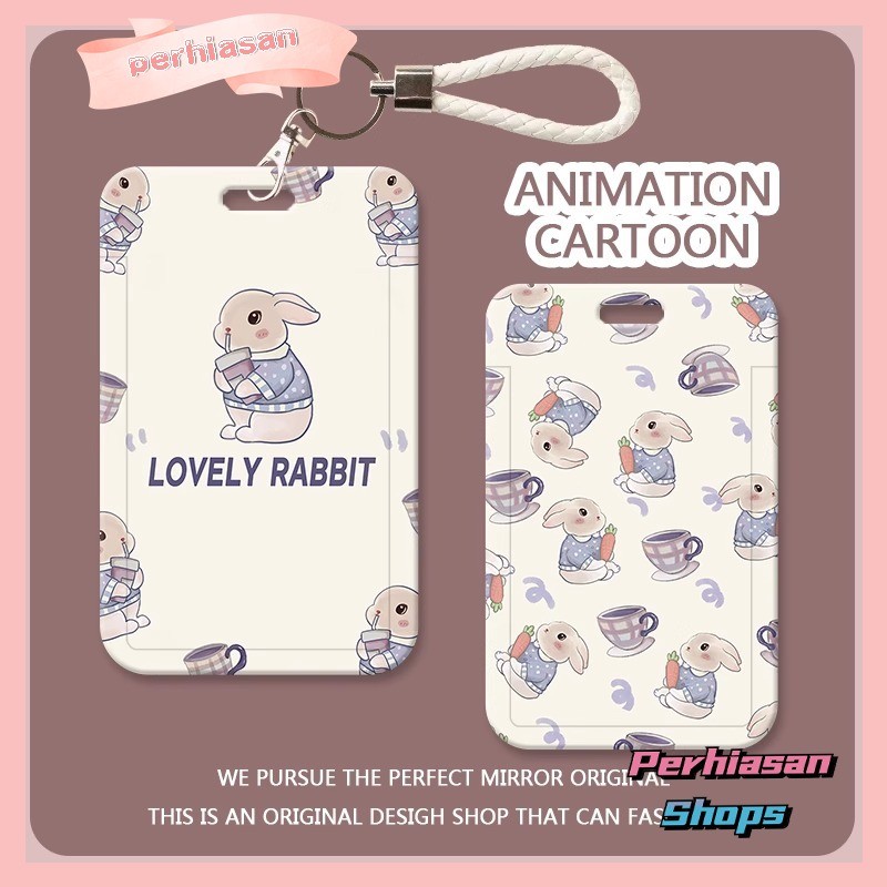 

【Perhiasan Shops】ID CARD HOLDER MOTIF KAWAII TEMPAT KARTU PHOTOCARD PHOTO CARD Dilengkapi Dengan Tali Tangan Berkualitas Tinggi Mendukung Diskon Untuk Pembelian Grosir,Kopi Kelinci