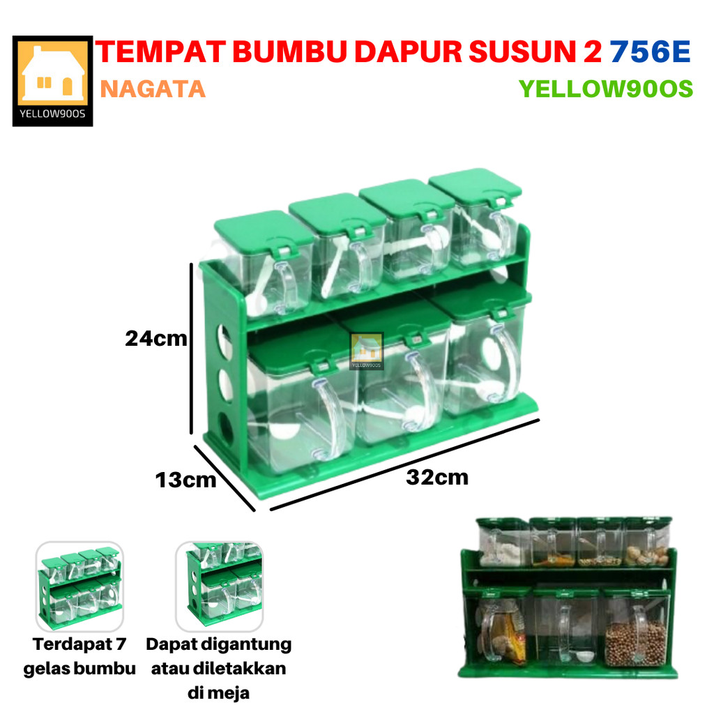 Tempat Bumbu Susun 2 Kitchen Set 756 E Nagata
