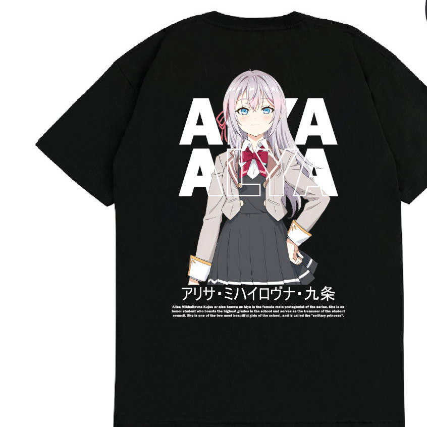 Kaos Anime Alisa Mikhailovna Kujou - Kaos Anime Tokidoki Bosotto Russia Alya Mikhailovna Kujou - Kao
