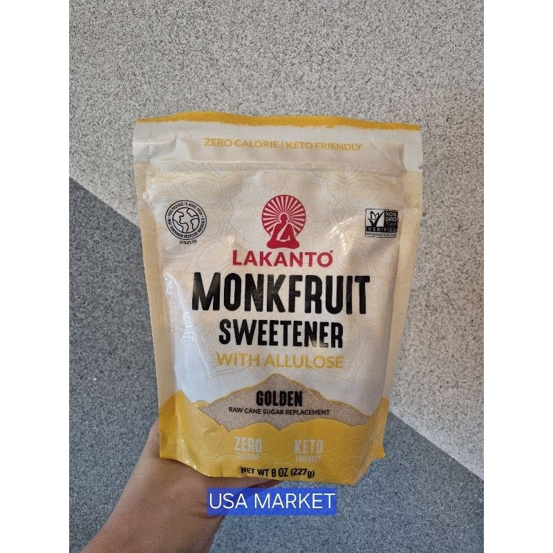 

Lakanto Monkfruit sweetener with Allulose GOLDEN 227 gr & 454 gr