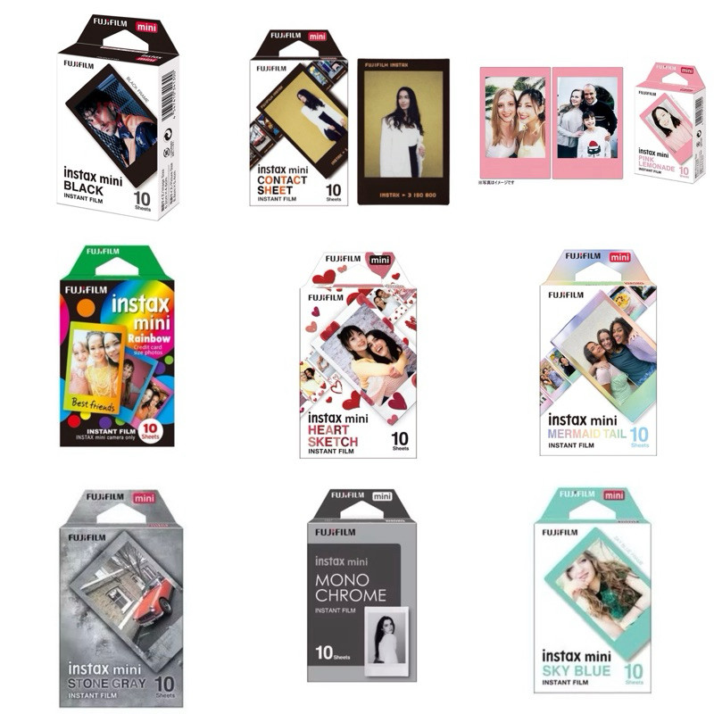 [BISA COD] refill instax mini single/instax film paper/instax refill comic /refill instax black/inst