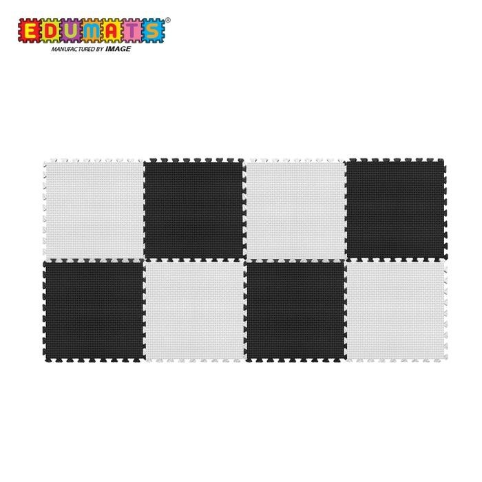 Image Toys Edumat Karpet Matras Evamat Puzzle Tikar Black White 8Lbr