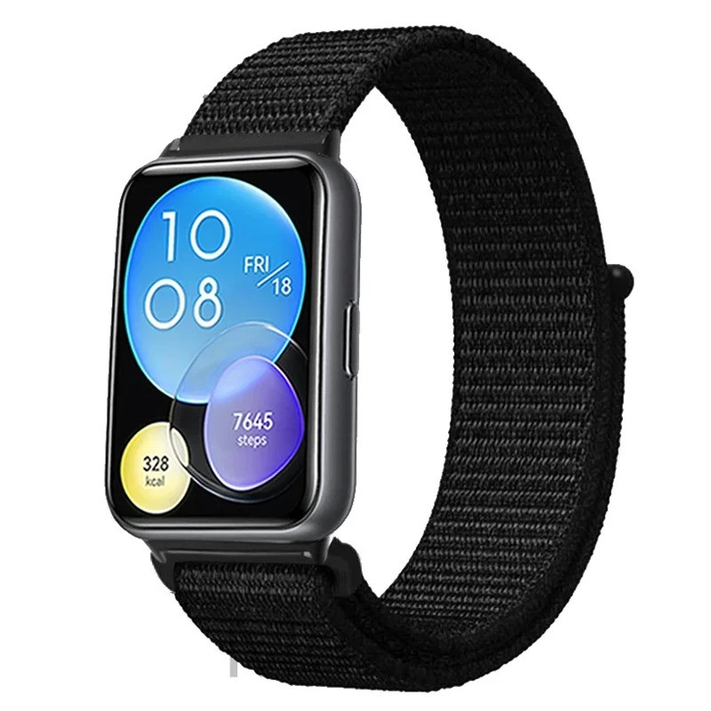 Tali Nylon Untuk Huawei Watch Fit 2 Aksesori Smartwatch Pengganti Gelang Correa Huawei Watch fit2 ak