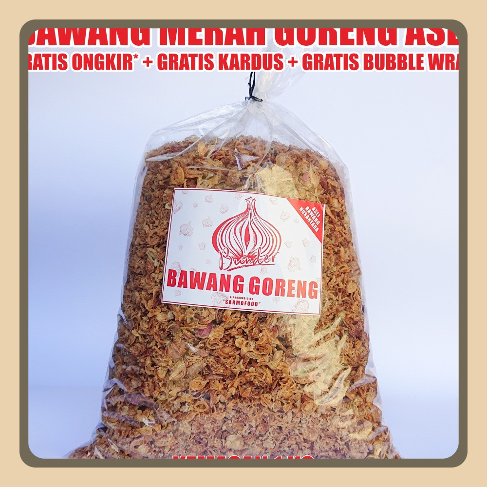 

Bawang Merah Goreng Asli 1kg Super Premium