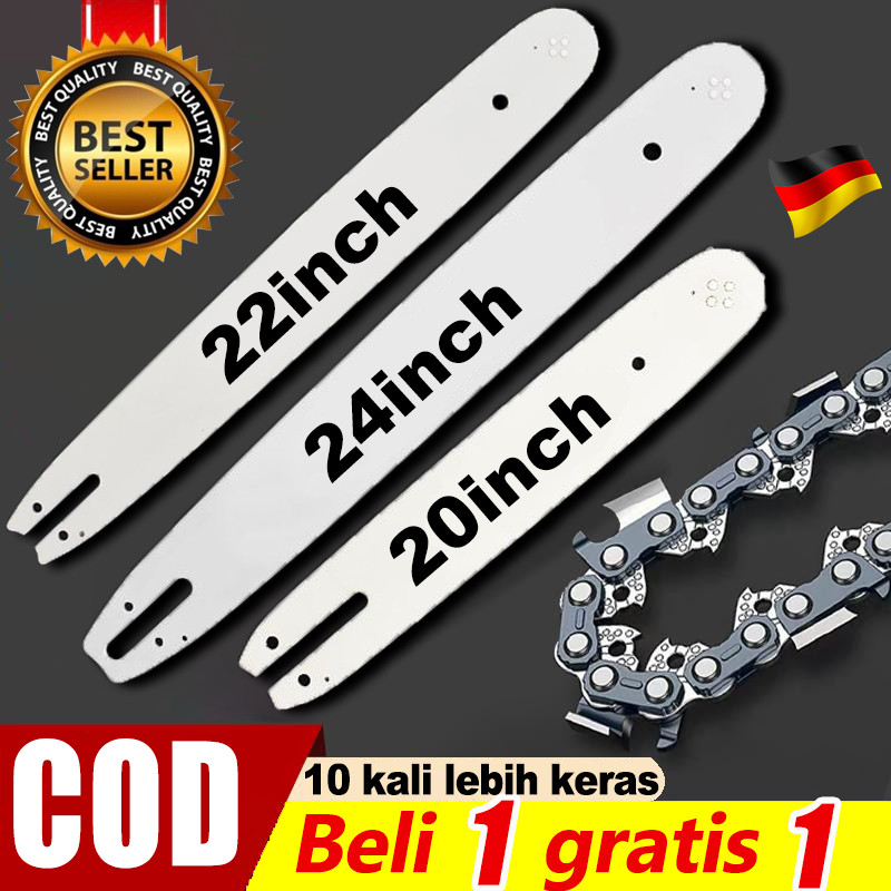 GANDISOP Chainsaw blade Rantai chainsaw 20Inch/22Inch/24 Inch Chainsaw Chain Aksesori rantai gergaji