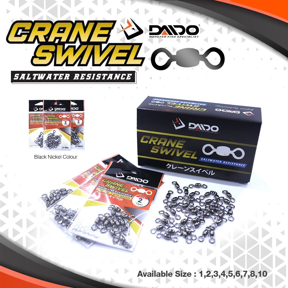 Crane Swifel Daido Saltwater Resistance Kili-Kili Pancing No 1-10