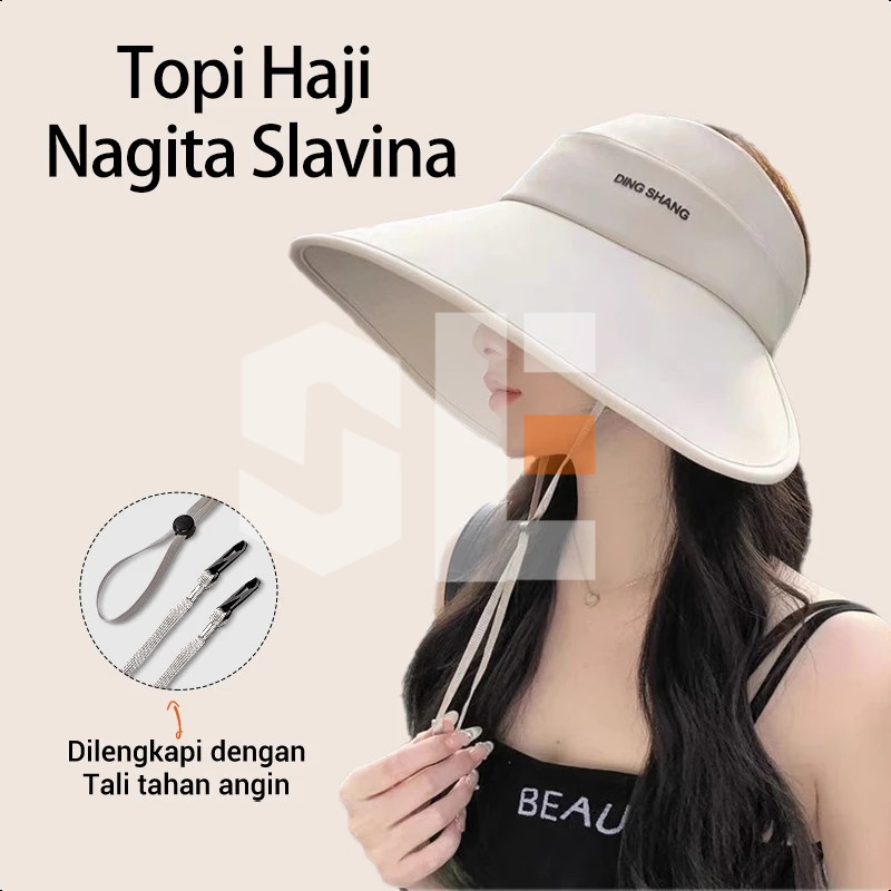 Shulanger Topi Nagita Slavina Haji topi wanita topi pantai wanita topi anti uv topi hijabers wanita