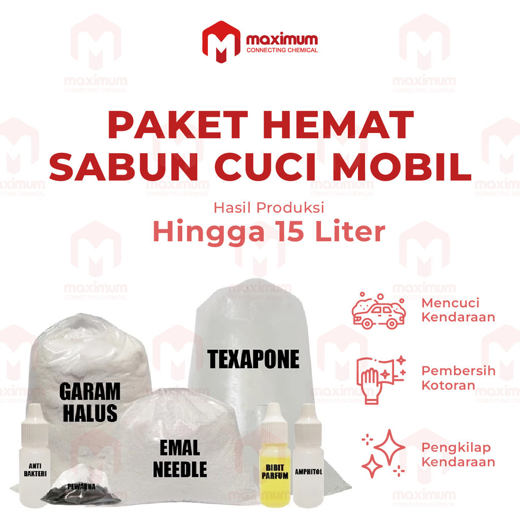 Paket Hemat DIY Bahan Sabun Cuci Mobil / Sabun Cuci Mobil / Car Wash Terlaris