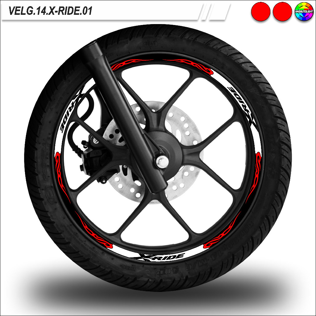 STICKER VARIASI VELG MOTOR RING 14 ALL YAMAHA X-RIDE 01