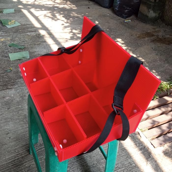 

box asongan sekat tray asongan box spg tray spg - Merah