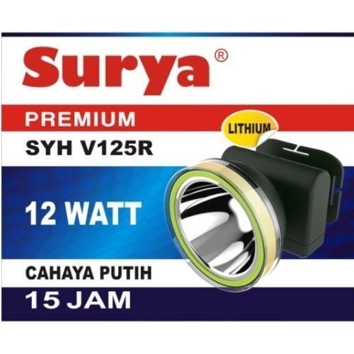 Senter Kepala LED Super Terang 12 Watt Surya V125R