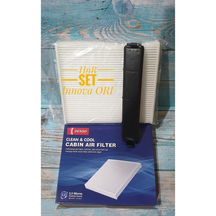 Paket Filter AC MOBIL DAN Tutup TOYOTA INNOVA FORTUNER HILUX ORIGINAL