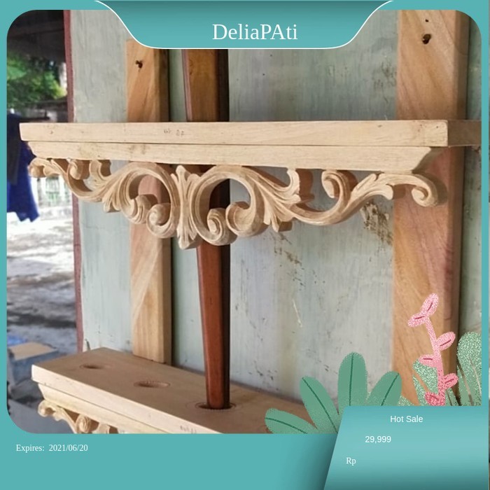 Jagrak keris gantung isi 5, Blawong keris gantung isi 5, mentahan ukir KYS14