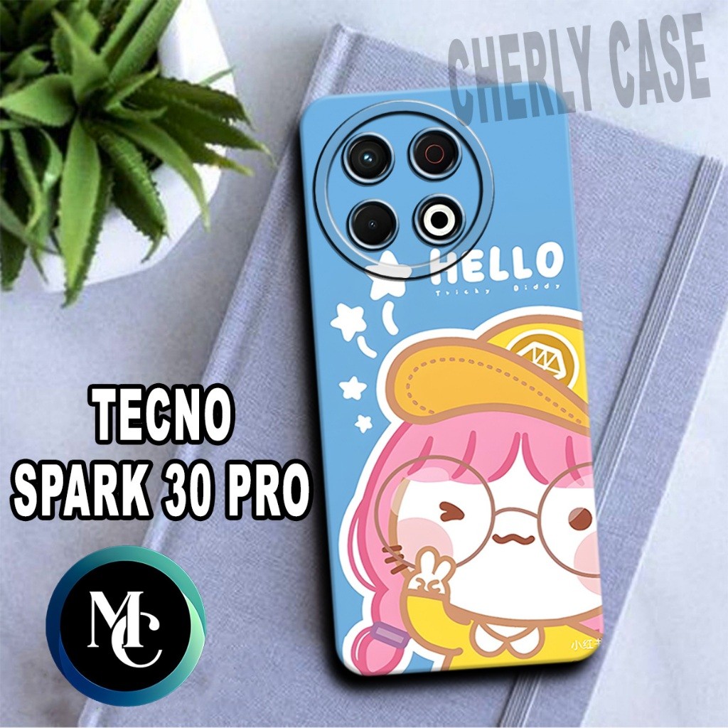 CC40/ Softcase karet lentur untuk TECNO SPARK 30 PRO/Motif CEWEK/case TECNO SPARK 30 PRO/kesing TECN