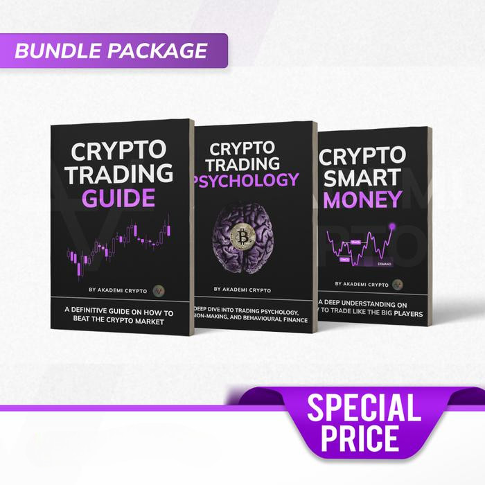 Buku Akademi Crypto I [Bundling] Crypto Trading Guide + Crypto Smart Money + Crypto Trading Psycholo
