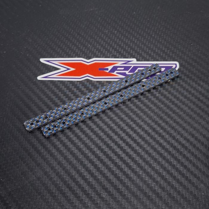 HG Carbon Reinforced Plate 13/19 Blue Lame 2mm - Rep Tamiya 95008
