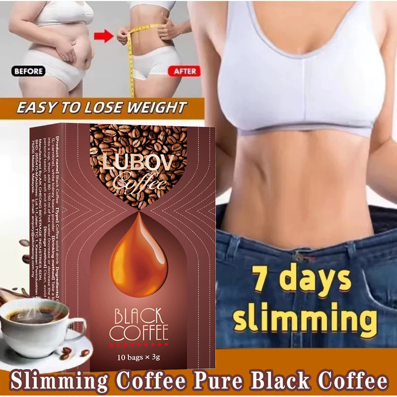 

Lubov Kopi Hitam Murni Kopi Pelangsing Pure Black Coffee Slimming coffee Arabica Americano Freeze-dried Instant Low Calorie Individual Packaging