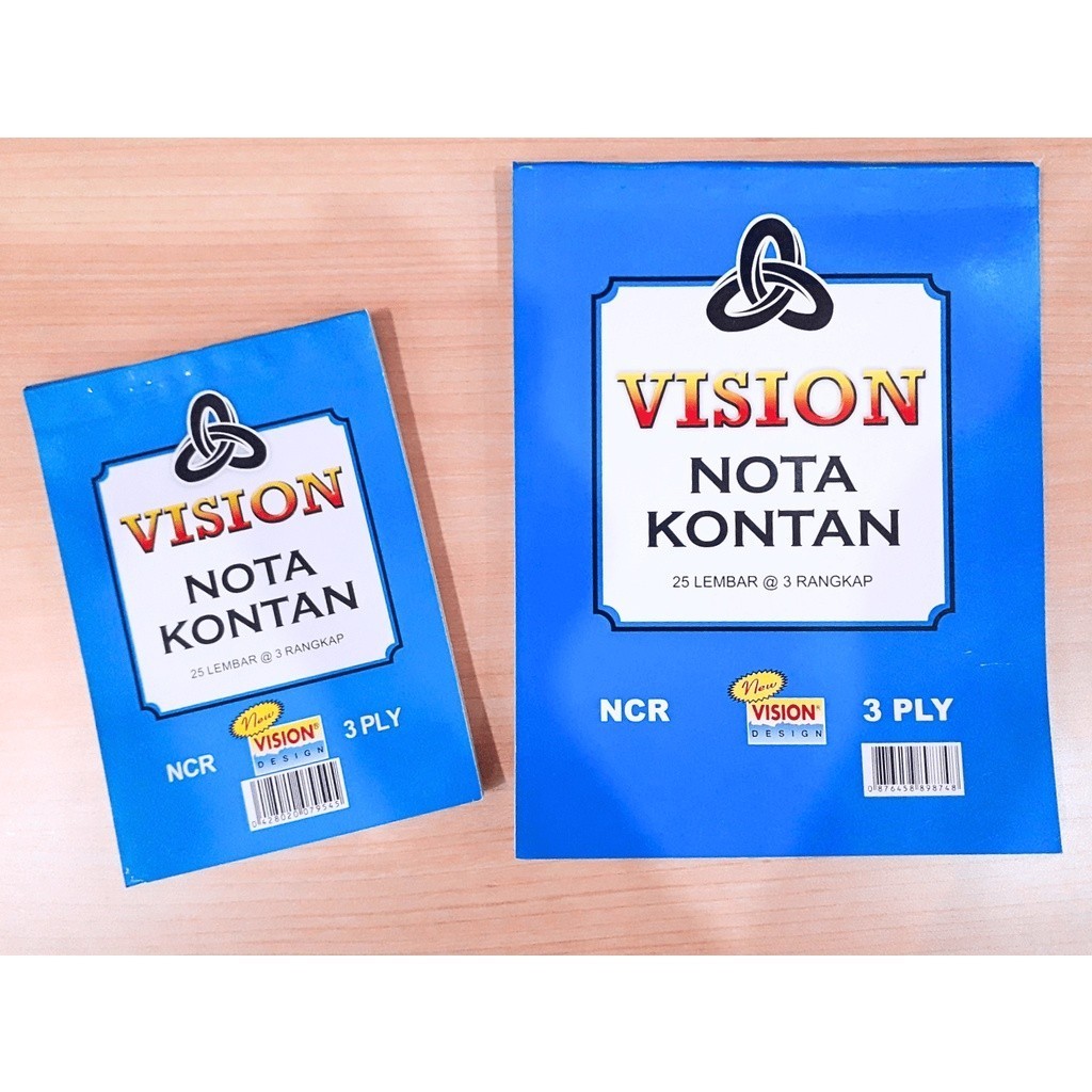 

[RB] Nota Kontan VISION NCR 25 Lembar 2 Ply/3 Ply HARGA SATUAN/PCS)