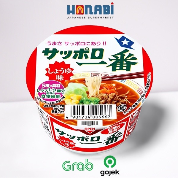 

Sapporo Ichiban Shoyu Aji Donburi 74g - Mi Instan Rasa Kecap Jepang Made in Japan