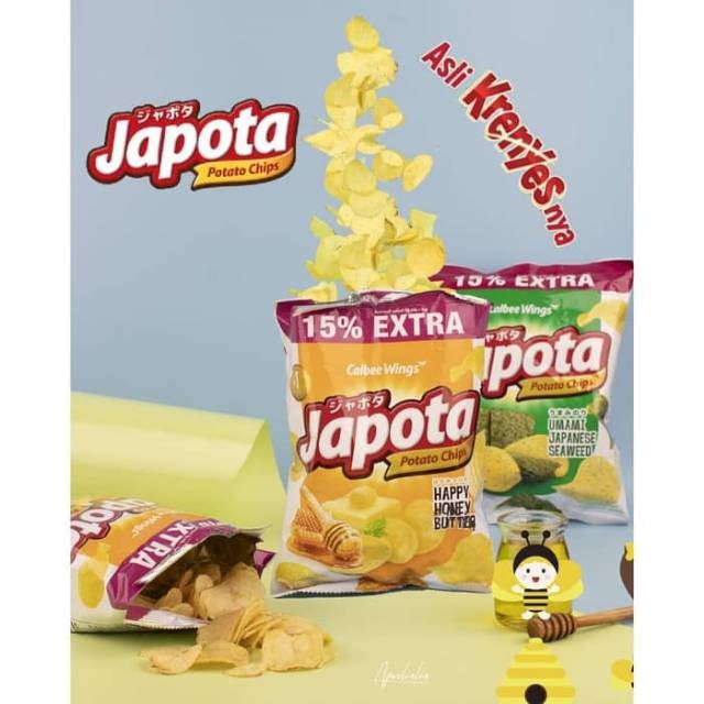 

Japota potato chips seaweed / honey / nipis pedas 68 gram - ARM