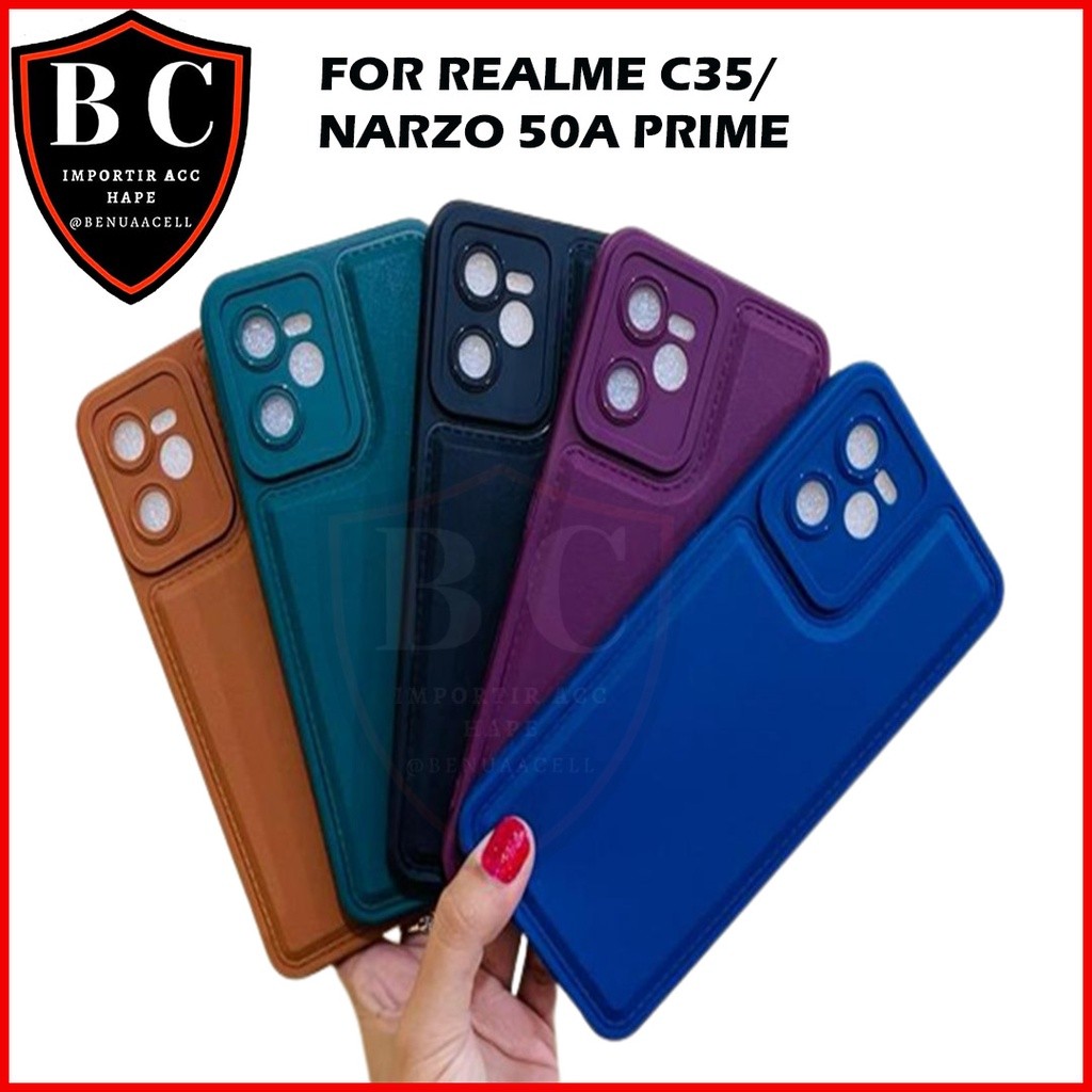 CASE REALME NARZO 50A PRIME - CASE LEATHER PRO REALME NOTE 50 NARZO 50A PRIME REALME NARZO 50i PRIME