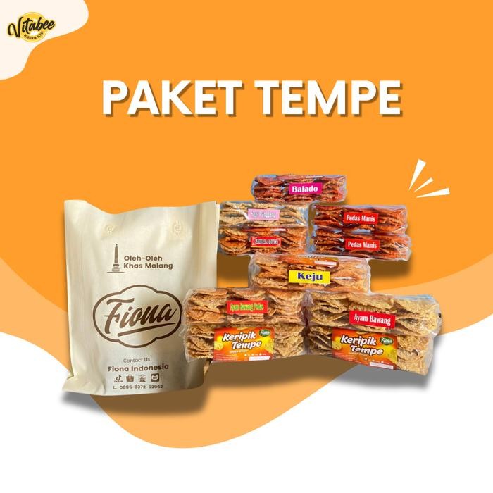 

FIONA Paket Oleh Oleh Keripik Tempe - Hemat Khas Kota Malang Apel Nangka Pisang Nanas Mangga Rambutan - Packing Biasa