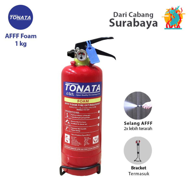 Apar AFFF Foam 1 Kg Tonata Set Komplit Api A & BCO