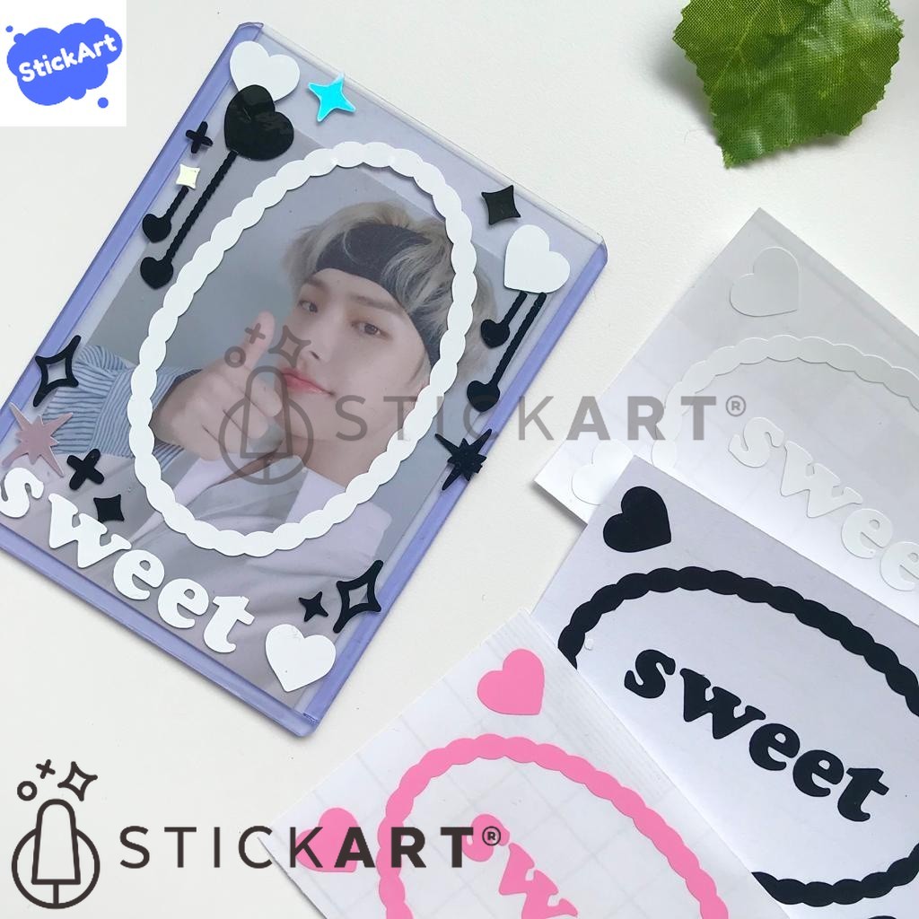

[STICKART] Stiker dekorasi frame toploader/ Sticker polco BAHAN DAN KWALITAS PREMIUM