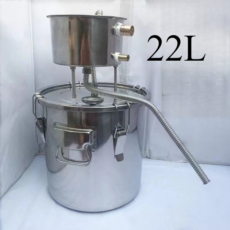 22L Alat Penyulingan Destilasi Alkohol 304 Stainless Steel Destilasi Set Penyulingan