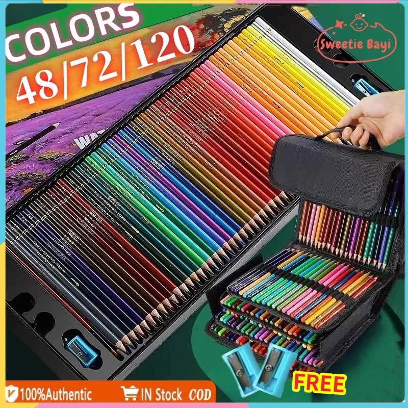 

KAYDEN STORE 【SweetieBayi】48/72/120 Warna High Grade Oil Pencil Color Pensil Warna Minyak