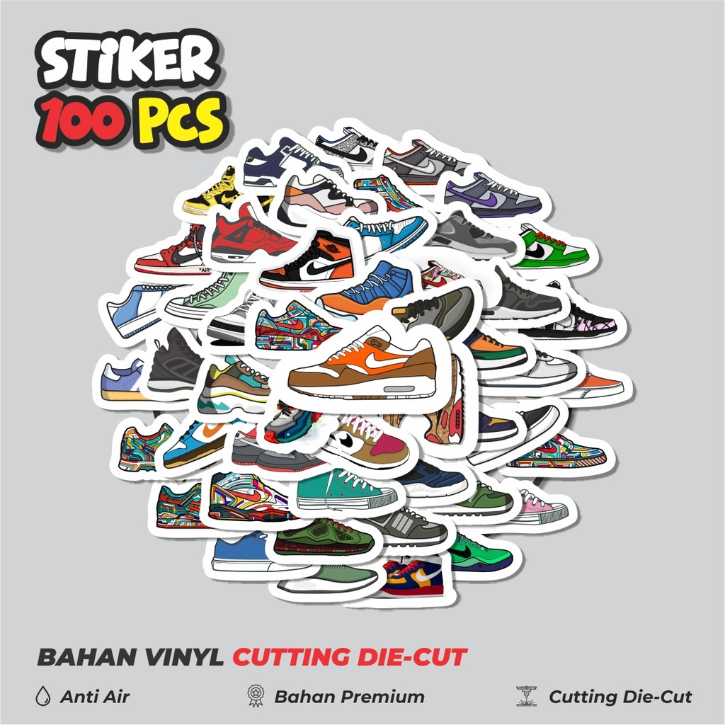 

Terbaru! 50 pcs Sticker Sepatu Sticker Dekorasi Lucu Kreatif untuk Notebook, Skateboard, HP
