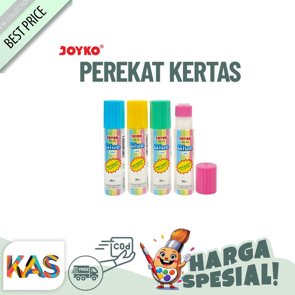 

Lem Cair / Glue Joyko GL-50 Perekat Kertas - Eceran
