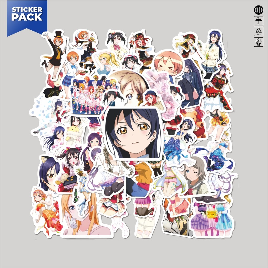 

[100PCS]Stiker Pack Sticker Anime Love Live! School Idol Project Sticker Aesthetic Vinyl Anti Air Dekorasi Sticker Laptop Buku Journal Koper Helm Casing HP Gitar Helm Skateboard