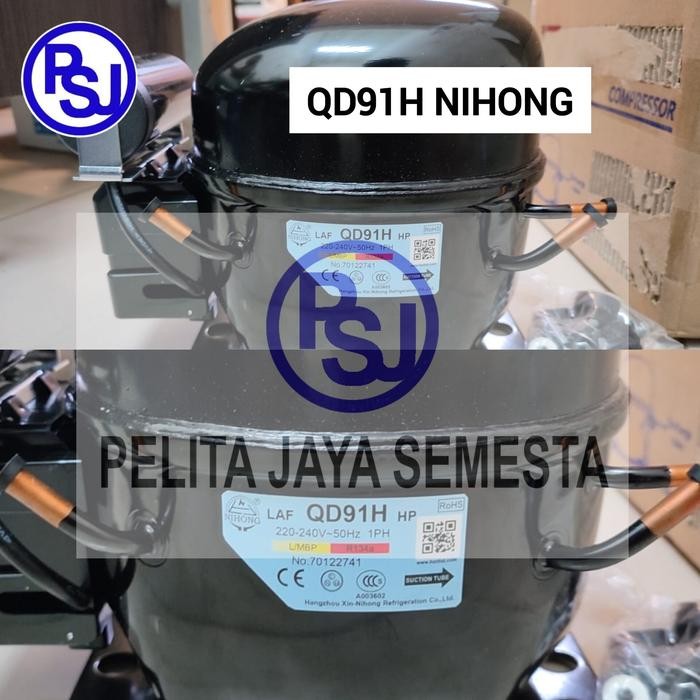 Kompresor Nihong QD91H / / Compressor Kulkas QD91H NIHONG / R134 QD91 / NIHONG