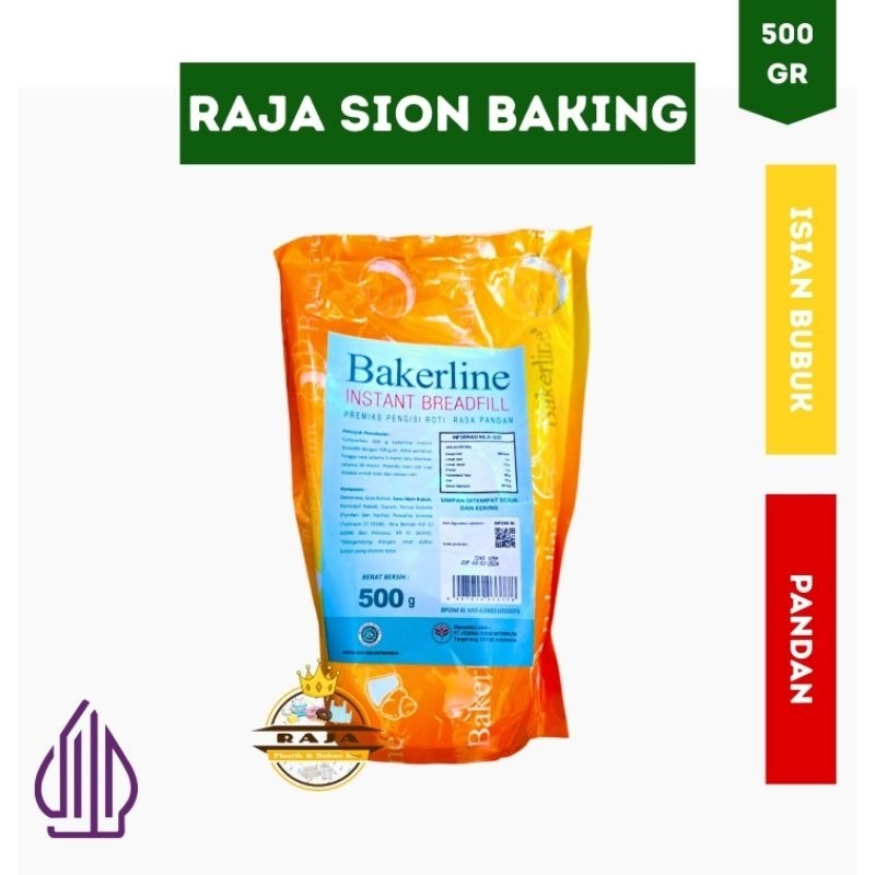 

Bakerline Pandan Instant Breadfill / Isian Roti Rasa Pandan 500gr