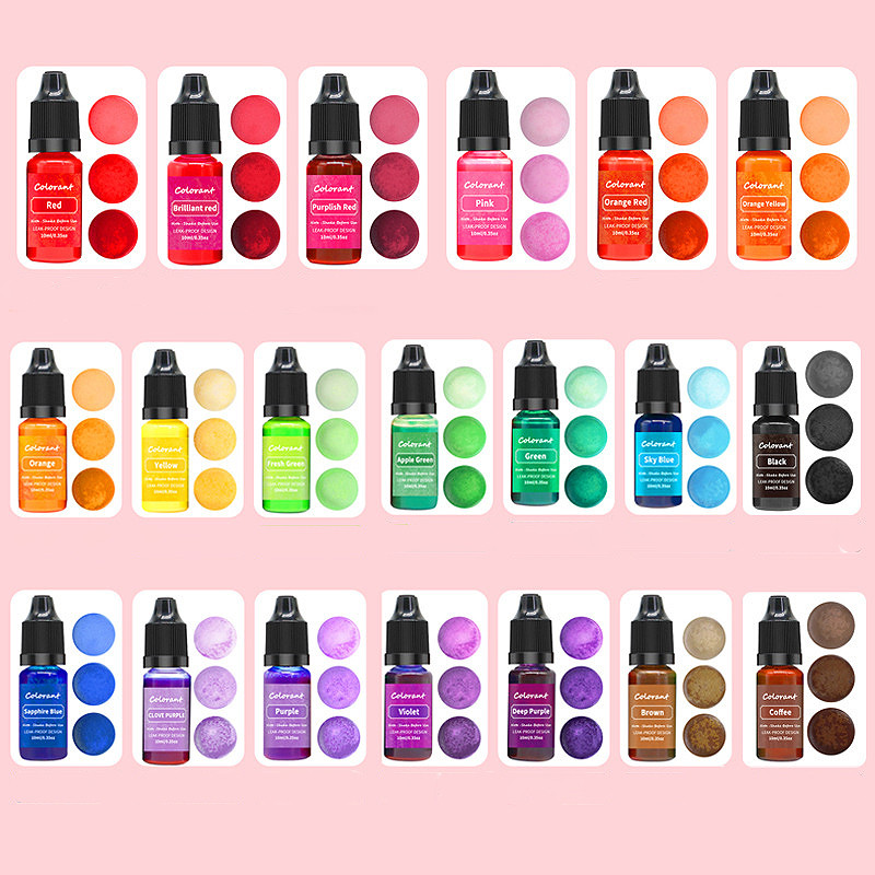 

20 Colors Candle Dyes Pigment Aromatherapy Liquid Colorant Pigment DIY Candle Mold Soap Coloring Handmade Crafts Resin Pigment